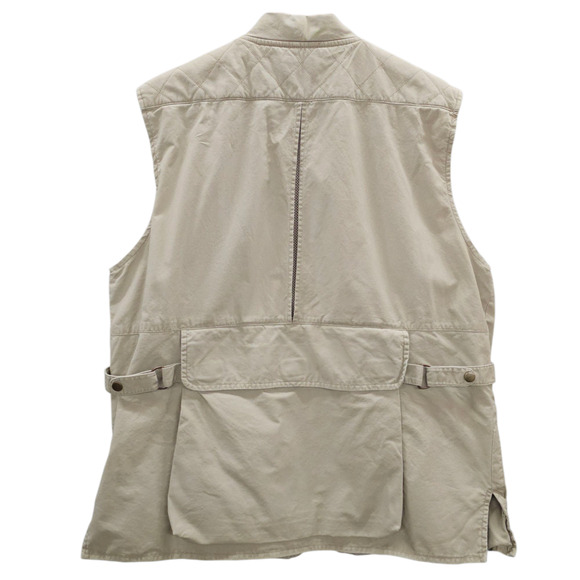 Vintage Woolrich John and Bros. Vest Mens Large Tan Fly Fishing Hunting Vented - Picture 2 of 16